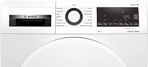Bosch WQG233D0FR - Série 6 - Sèche linge pompe à chaleur - 8kg - 112 L - Design AntiVibration - Blanc - Image 2