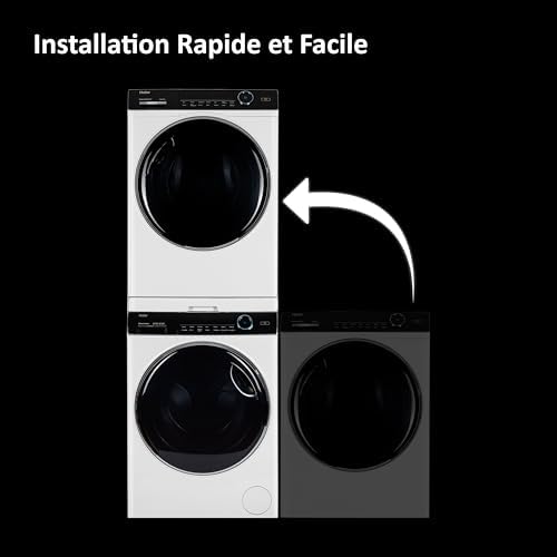 HAIER Kit de Superposition Pour Lave-Linge et Sèche-Linge - Original - Gain de Place - Qualité Supérieure - Compatible Avec les Machines à Laver Haier Séries 3, 5, 7 et les Sèche-Linge Séries 5 et 7 - Image 3
