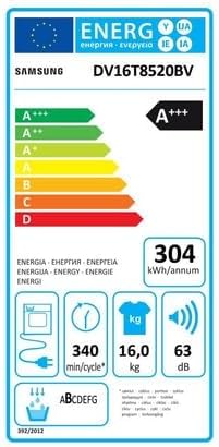 S�CHE-LINGE FRONTAL POMPE � CHALEUR HYBRIDE 16KG CLASSE A+++ 63DB NOIR - Image 2