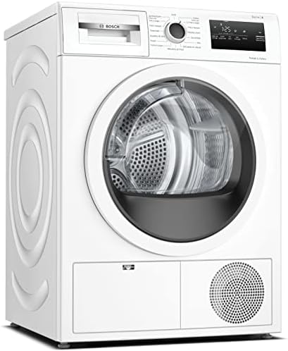 Bosch Electroménager Sèche-linge pompe à chaleur WTH83V13FR - Série 4-8 kg - 112 L - Design AntiVibration - Blanc, Blanche