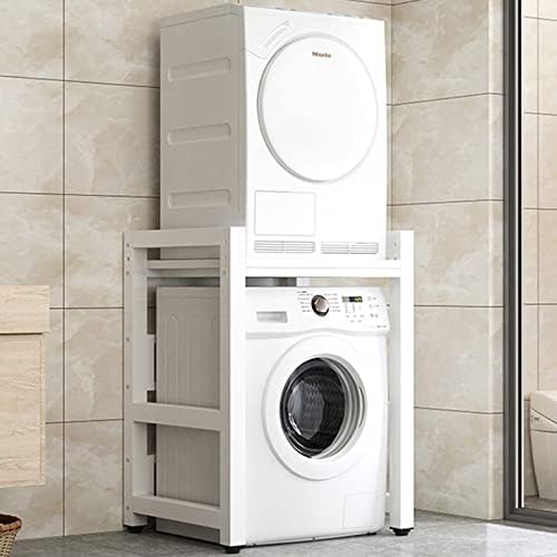 Meuble de rangement pour machine à laver à tambour - Kit d'empilage pour machine à laver et sèche-linge - Étagère de rangement pour machine à laver - capacité de charge de 300 kg