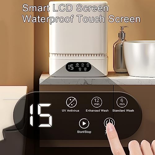 Cxlly Mini Lave-Linge, Lave-Linge Portable Et Lave-Linge SéChant, avec Fonction De DéShydratation, Semi-Automatique pour Appartement, Dortoirs, Camping-Cars, Camping 【2023 Nouveau】 (Size : Basic) - Image 3