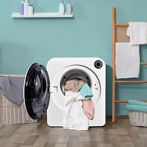 Sweiko Sèche-linge 3 kg en acier inoxydable, 5 programmes, triple filtre, Blanc