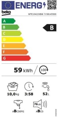 BEKO Lave linge Frontal WTE10422XBW - Image 2