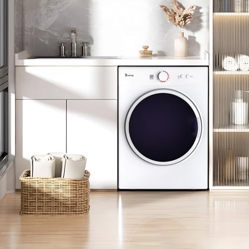 LEADZM sèche-linge,sèche linge séchage à évacuation compact 1020W 3KG avec affichage pour différents modes de séchage, seche-linge portable pour appartements, maison, dortoir - Image 3