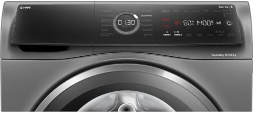 Bosch WNC254AS0 Série 8 Lave-linge séchant intelligent, lavage 10,5 kg et séchage 6 kg, 1400 tr/min, dosage intelligent i-Dos, élimine 16 types de taches, IronAssist avec fonction vapeur, AutoDry - Image 2