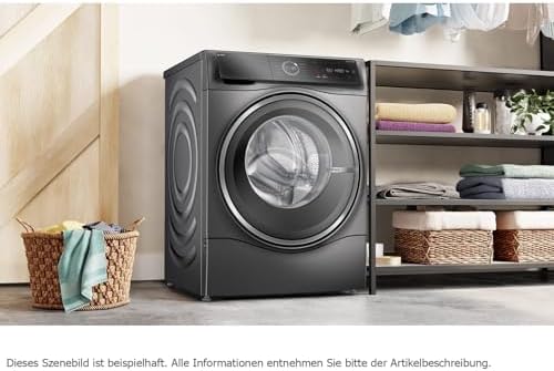 Bosch WNC254AS0 Série 8 Lave-linge séchant intelligent, lavage 10,5 kg et séchage 6 kg, 1400 tr/min, dosage intelligent i-Dos, élimine 16 types de taches, IronAssist avec fonction vapeur, AutoDry - Image 3