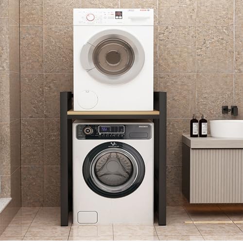 Étagère de rangement au-dessus de la machine à laver et du sèche-linge, armoire de machine à laver, étagère pour machine à laver organisation et rangement dans la buanderie, superstructure de machine