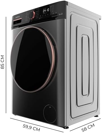 Cecotec Lave-linge 10Kg Bolero DressCode 10610 Inverter Steel A. Chargement Frontale, 1400 RPM, Steam Max, Motor Inverter Plus, 15 Programmes, OnSmart, Stop&Go, Caoutchouc Antibactérien, Drum Clean - Image 2