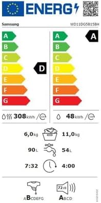 SAMSUNG Lave linge sechant Frontal WD11DG5B15BH - Image 2