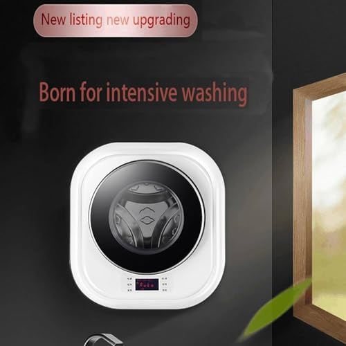 Lave-Linge Compact,Lave-Linge Chargement Frontal,Lave-Linge à Chargement Frontal D'une Capacité De 3kg,Mini Lave-Linge Séchant Automatique,Gain Place (Montage Mural) - Image 2