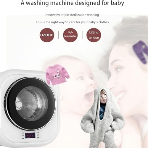 Lave-Linge Compact,Lave-Linge Chargement Frontal,Lave-Linge à Chargement Frontal D'une Capacité De 3kg,Mini Lave-Linge Séchant Automatique,Gain Place (Montage Mural) - Image 4