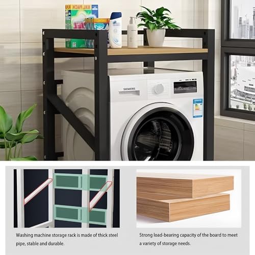ACLFF Meuble Machine à Laver et Seche Linge Réglables, Meuble Machine à Laver Économie D'espace, Superposition Lave Linge Seche Linge, pour Buanderie, Salle de Bain, Cuisine et Balcon - Image 3